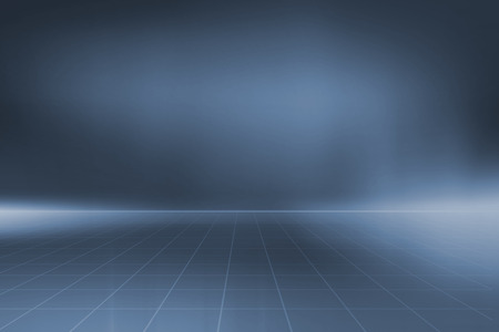 Graphical abstract background, grid lines on flat floor.の写真素材