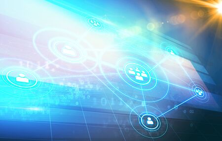 Social Medias and new digital technologies connecting people through the world