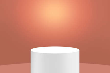 3D cylinder podium, exhibition pedestal background