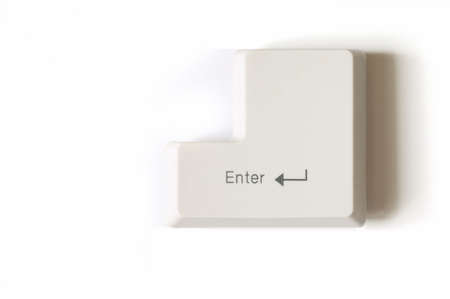 Closeup of enter keyの写真素材