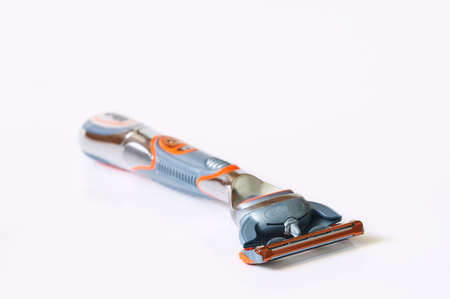 Izolated razor on white backgroundの写真素材