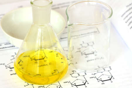 Glass laboratory equipmentの写真素材