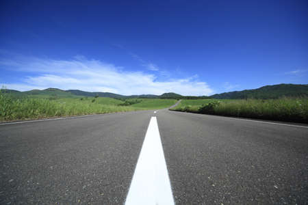road to mountain.の写真素材