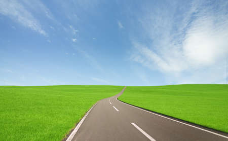 straight roadの写真素材