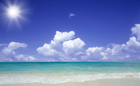 beach and sunの写真素材