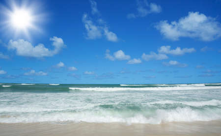 beach and sunの写真素材