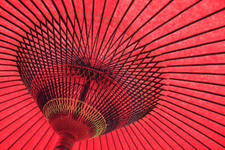 Japanese red umbrella の写真素材