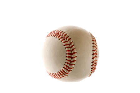 This is a photo of a baseball on white backgroundの写真素材