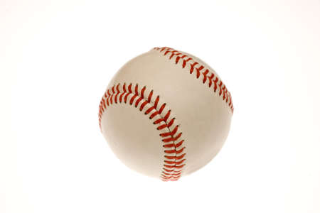 This is a baseball on white backgroundの写真素材