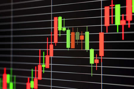 Foreign exchange market chartの写真素材