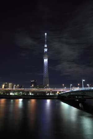 Tokyo Sky tree ilumination.のeditorial素材