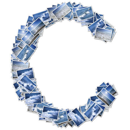 Alphabet Font, made from osean photo.の写真素材