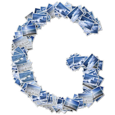 Alphabet Font, made from osean photo.の写真素材