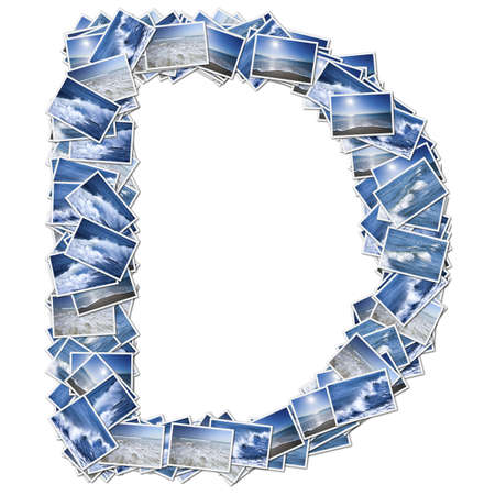 Alphabet Font, made from osean photo.の写真素材