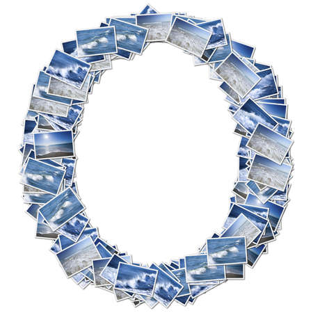 Alphabet Font, made from osean photo.の写真素材