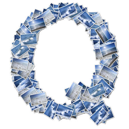 Alphabet Font, made from osean photo.の写真素材