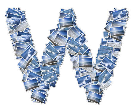 Alphabet Font, made from osean photo.の写真素材