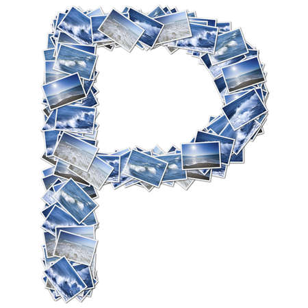 Alphabet Font, made from osean photo.の写真素材