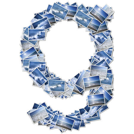 Alphabet osean Font, made from osean photo.の写真素材