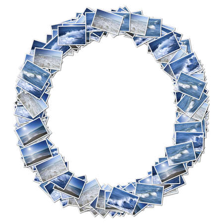 Alphabet osean Font, made from osean photo.の写真素材