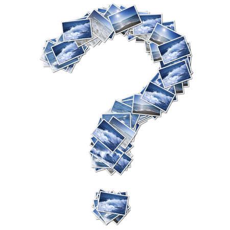Question ocean font, made from osean photo. の写真素材