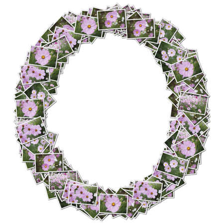 Alphabet flower Font, made from flower photo.の写真素材