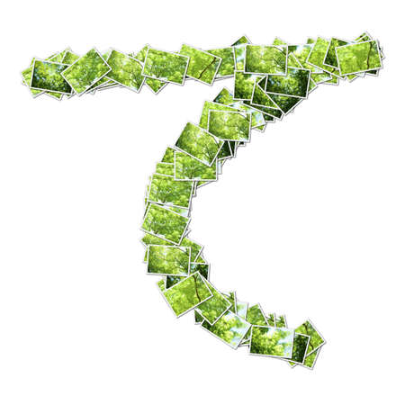 Japanese Characters hiragana, made from green photo.の写真素材