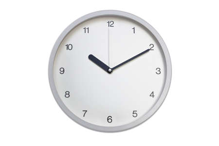 Silver wall clock の写真素材