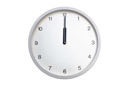 Silver wall clock の写真素材