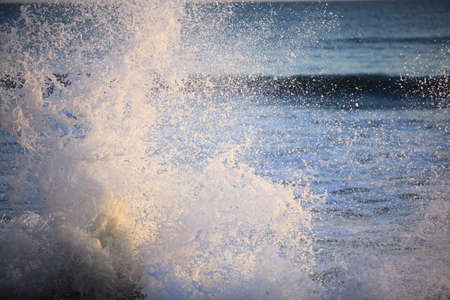 Big sea wave on a windy dayの写真素材