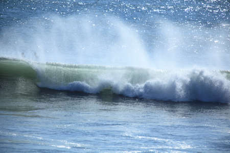 Big sea wave on a windy dayの写真素材