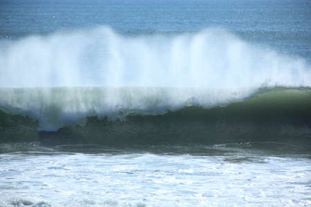 Big sea wave on a windy dayの写真素材