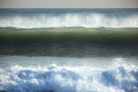 Big sea wave on a windy dayの写真素材