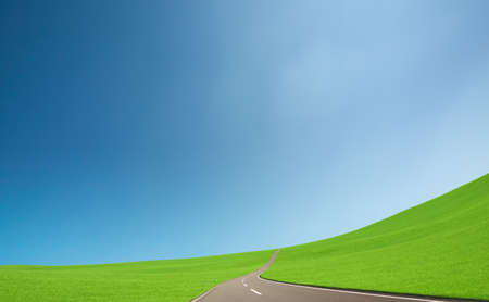 straight roadの写真素材