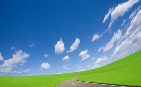 straight roadの写真素材