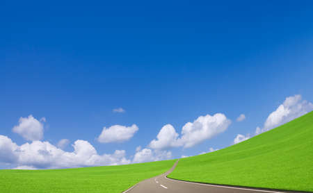 straight roadの写真素材