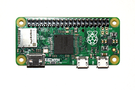 Warsaw, Poland - February 2, 2016, New Raspberry Pi Zero, small computer developed in the UK by the...