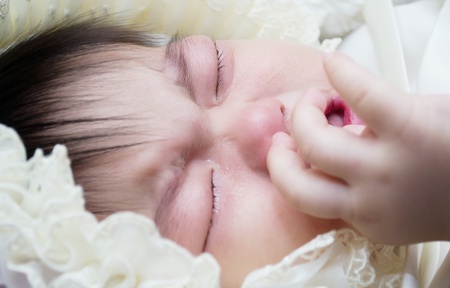 Baby cryingの写真素材