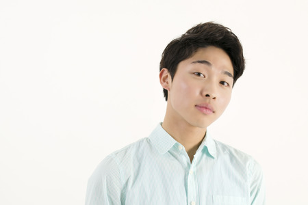 Asian handsome male studentの写真素材