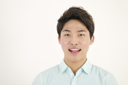 Asian handsome male studentの写真素材