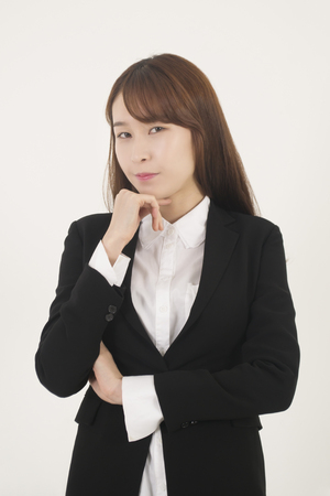 Attractive young asian businesswomanの写真素材
