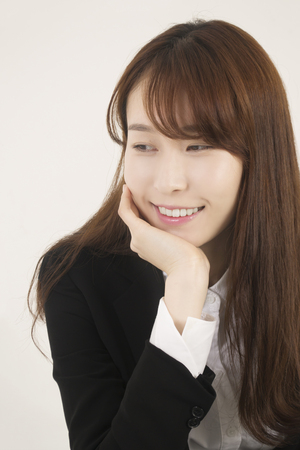 Beautiful young asian woman\'s portraitの写真素材