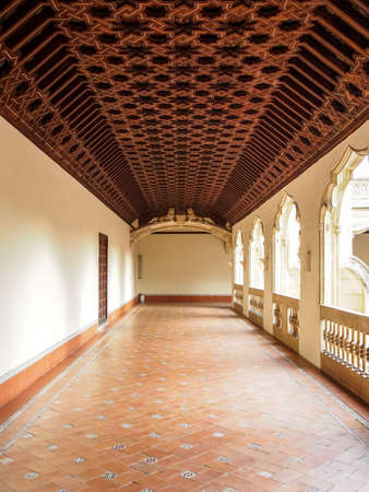 A hallway inside the Monastary of San Juan de los Reyesのeditorial素材