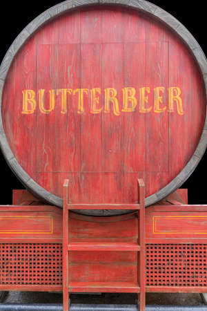 A barrel of creamy butterbeerの写真素材