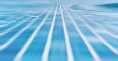 Abstract blurred image of the swimming pool with mosaic floor tilesの写真素材