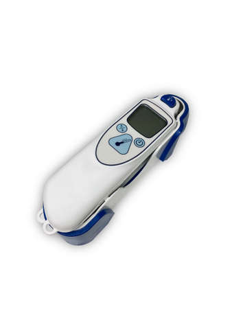 Isolated medical ear digital thermometerの写真素材
