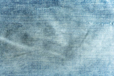 Texture of blue denim jeans for background useの写真素材