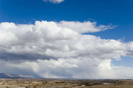 Storm Front Over the Grand Mesaの写真素材