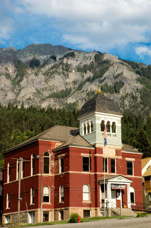 Ouray county courthouse in Ouray, Coloradoの写真素材
