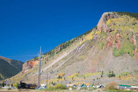 Silverton, Colorado in autumnの写真素材